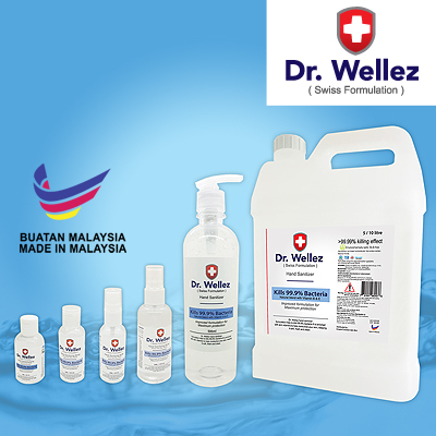 DRWELLEZ - Dr. Wellez Hand Sanitiser (Water / Gel based Solutions)
