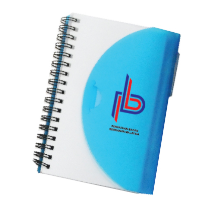 BHMPPN - BIG Half Moon PP Notebook (comes with Pen)