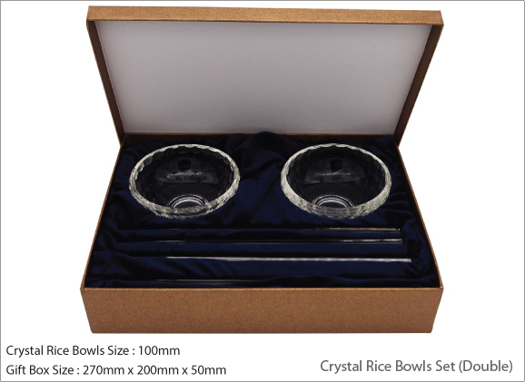 Crystal Rice Bowls Set (Double)