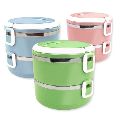 Lunch Jar 2 - New Lunch Jar 2 (2 Tiers) - Stainless Steel Lunch Jar (V23)