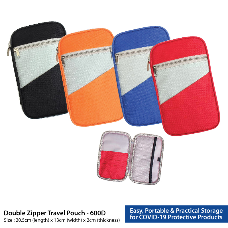 Double Zipper Travel Pouch - 600D